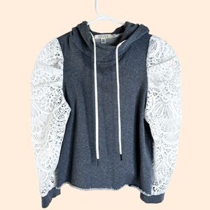Alice Olivia Muffy Lace Hoodie
